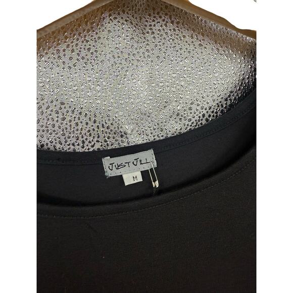 Just Jill Dress Womens M Black Long Sleeve Minimalist Lagenlook Capsule Office - Picture 2 of 7